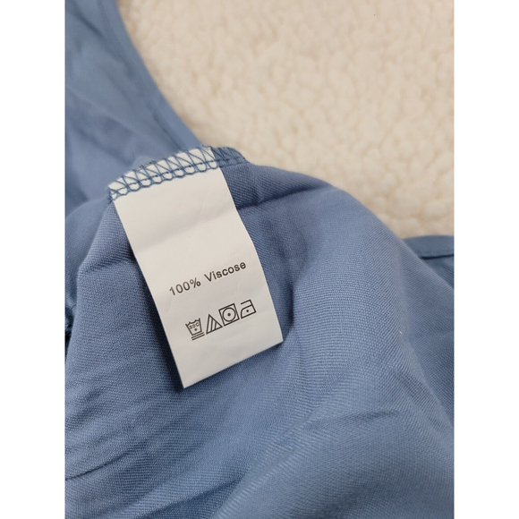 [100] NWT Kirundo Blue Sleeveless Maxi Neck Tie Dress- Size XL - Picture 3 of 8